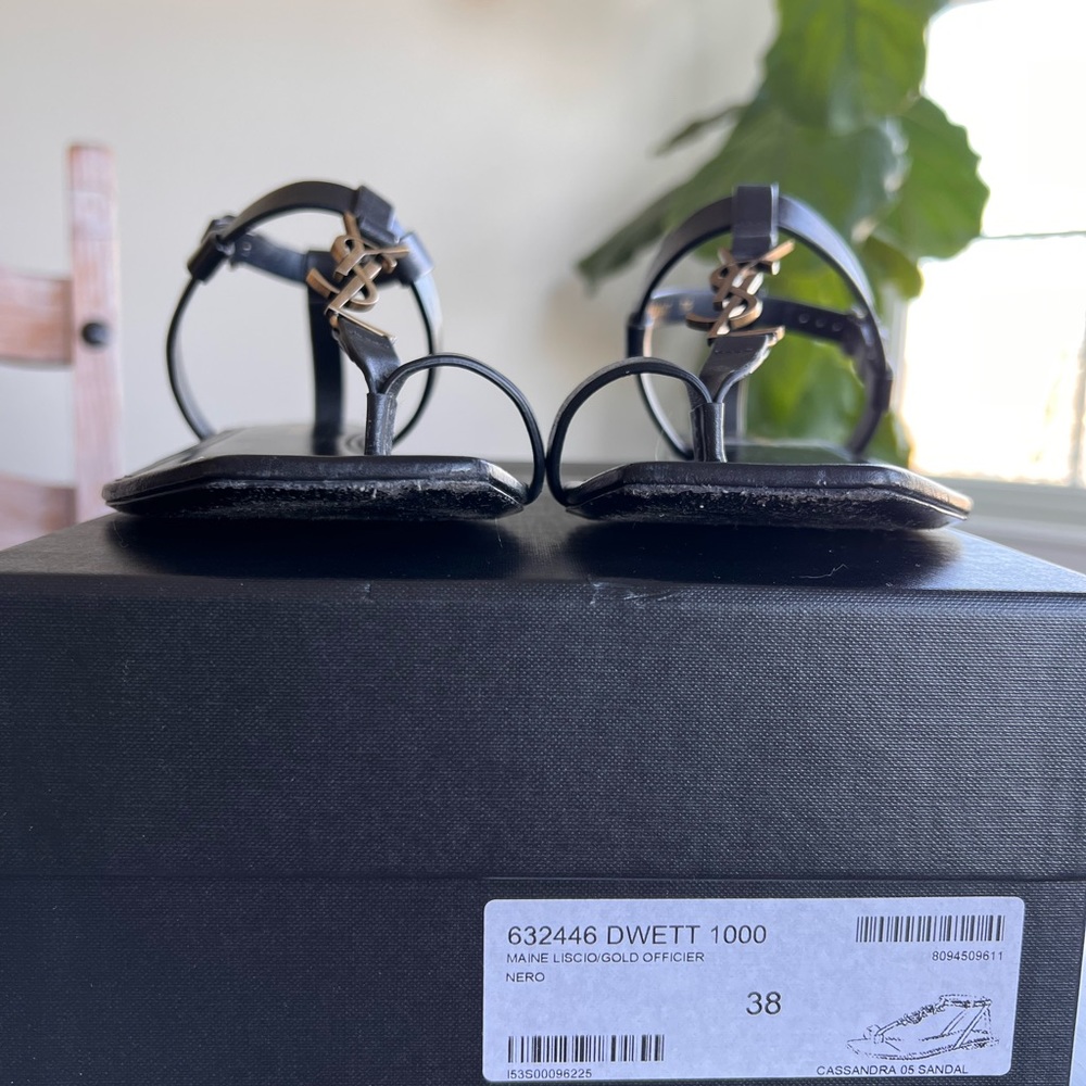 Saint Laurent Cassandra Sandal size 38 - Picture 7 of 13
